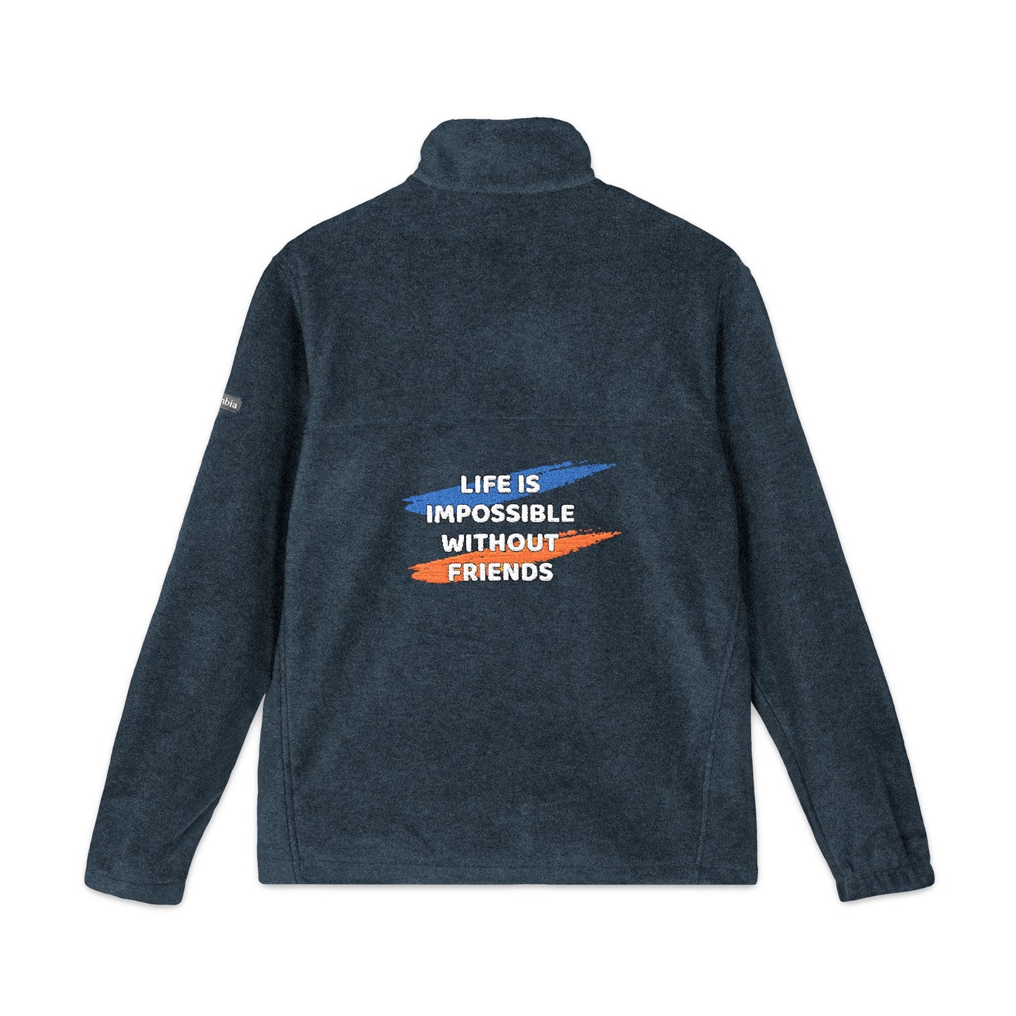 Cozy Embroidered Fleece Jacket| Perfect Gift for Holidays, Unisex Warm Jacket