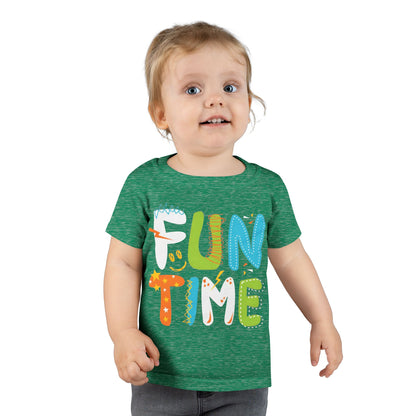 Fun Time Toddler T-Shirt, Colorful Tee, Birthday Outfit, Everyday Wear for Little Ones