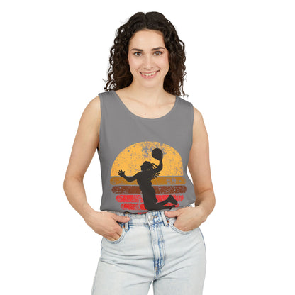 Retro Basketball Unisex Tank Top -  Summer Days, Gifts for Athletes, and Active Wear