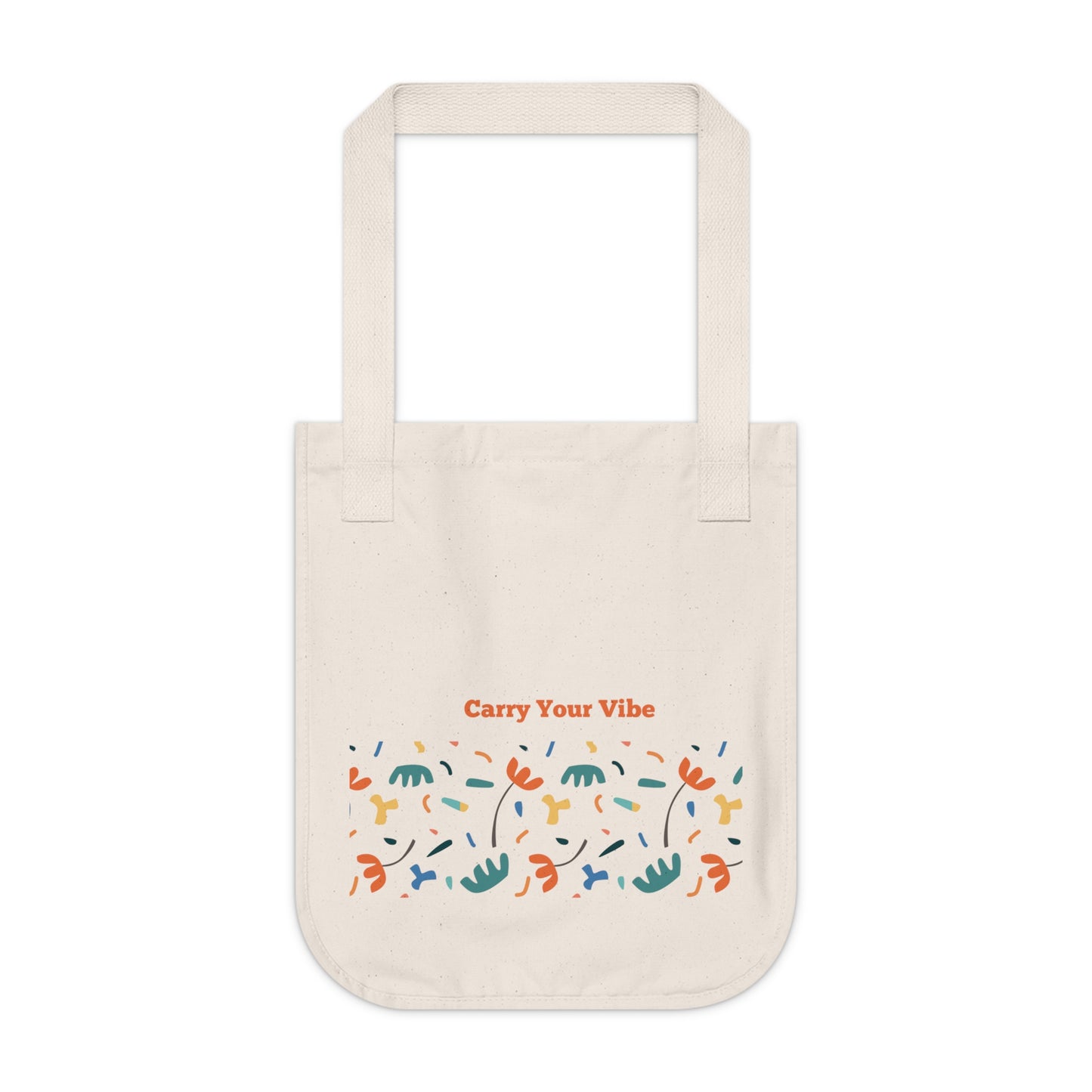 Organic Canvas Tote Bag with Design - Eco-Friendly  Reusable Printify