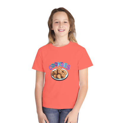 Cookie Lover Youth Tee, Youth Midweight Tee, Sweet Treats Apparel