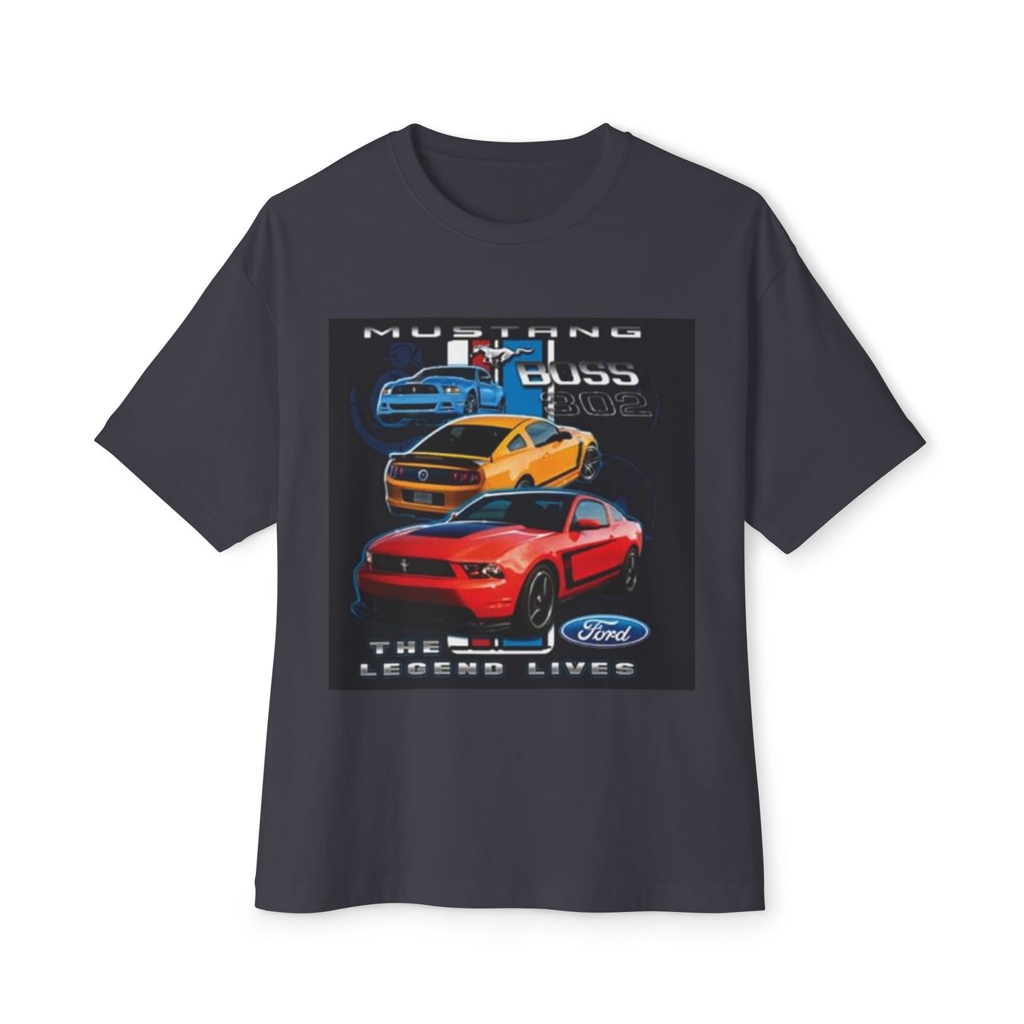 Mustang Vintage Unisex Oversized Boxy Tee, Retro Graphic Tee, Casual Streetwear Printify