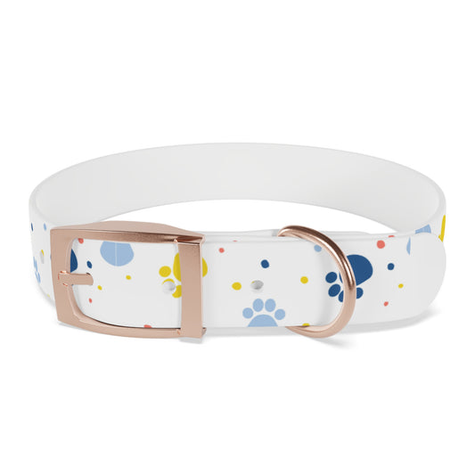 Playful Dog Collar with Colorful Prints, Adjustable Pet Accessory, Perfect for Dog Lovers
