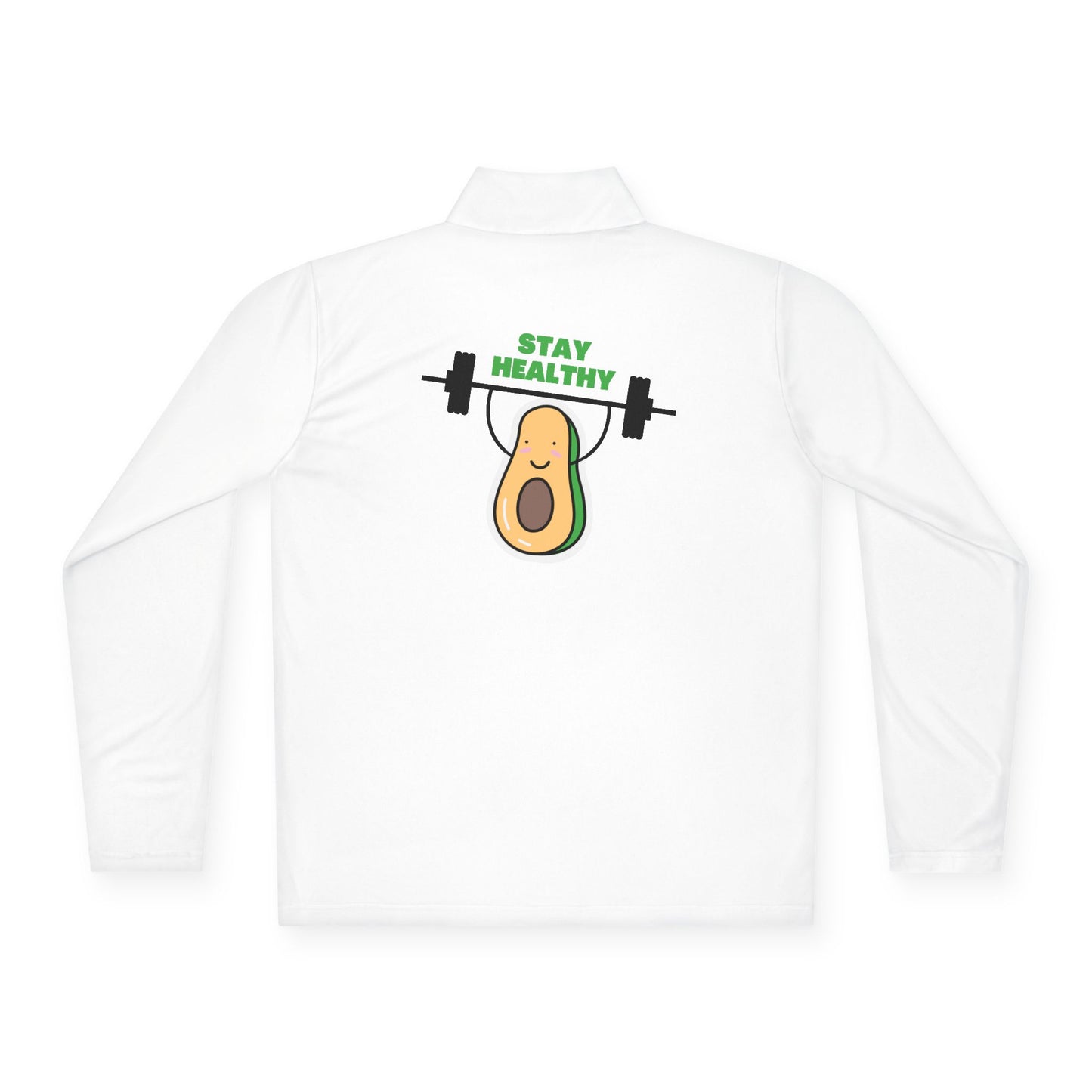Fitness-Inspired Unisex Quarter-Zip Pullover - Casual Exercise Wear