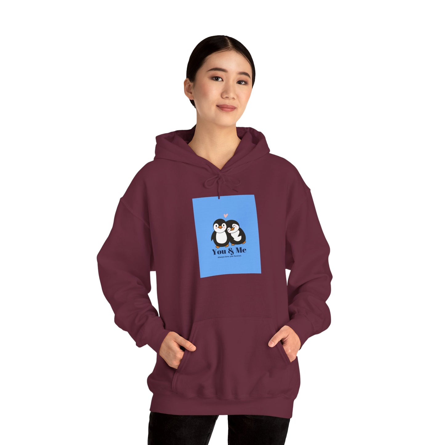 Cute Penguin Love Hoodie - Perfect for Couples, Gifts for Him & Her, Cozy Sweatshirts