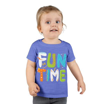 Fun Time Toddler T-Shirt, Colorful Tee, Birthday Outfit, Everyday Wear for Little Ones