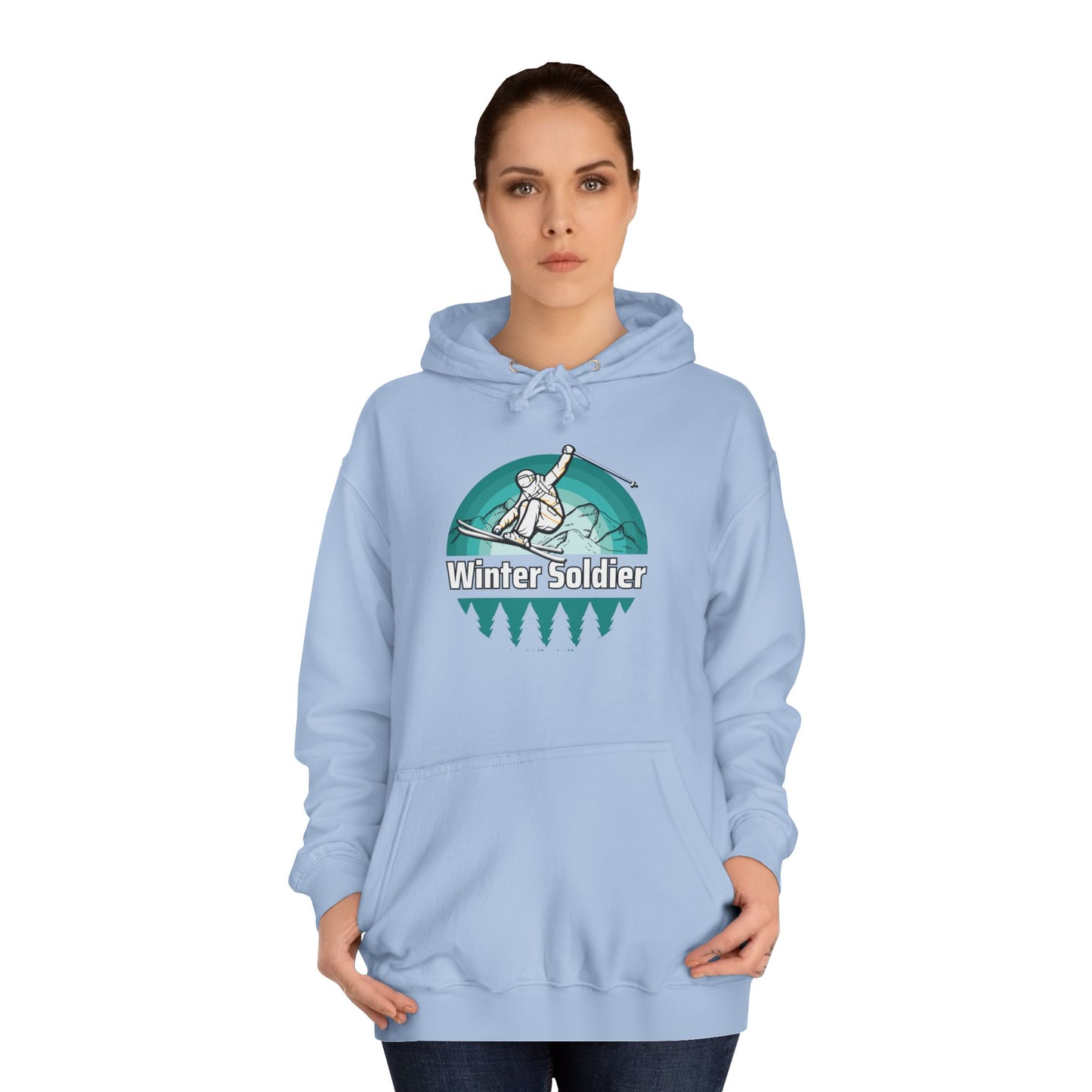Unisex College Hoodie for Winter Sports Enthusiasts, Cozy Winter Apparel