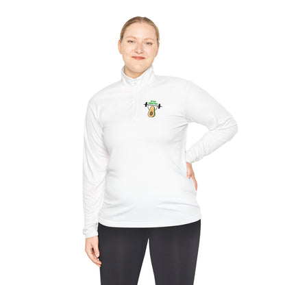 Fitness-Inspired Unisex Quarter-Zip Pullover - Casual Exercise Wear