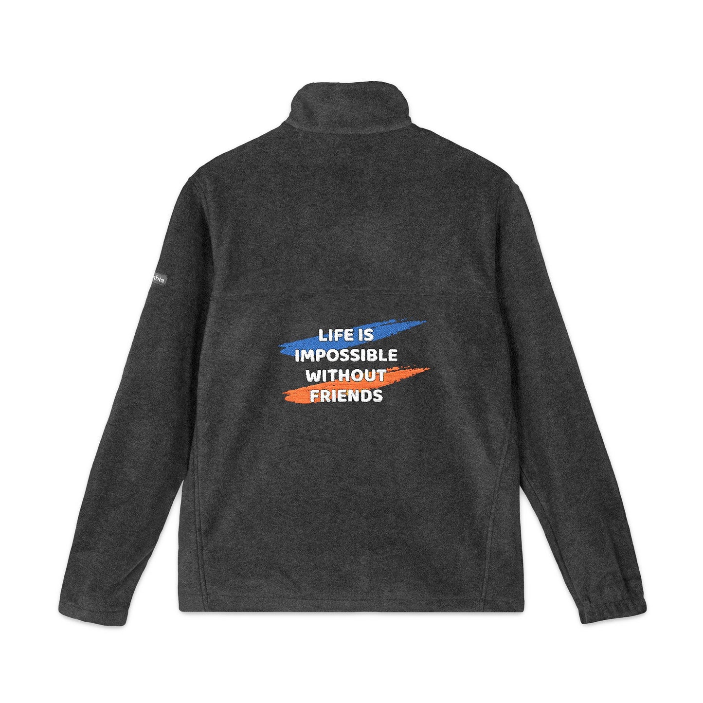 Cozy Embroidered Fleece Jacket| Perfect Gift for Holidays, Unisex Warm Jacket