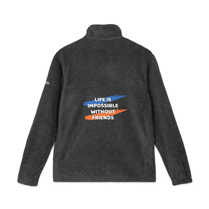 Cozy Embroidered Fleece Jacket| Perfect Gift for Holidays, Unisex Warm Jacket