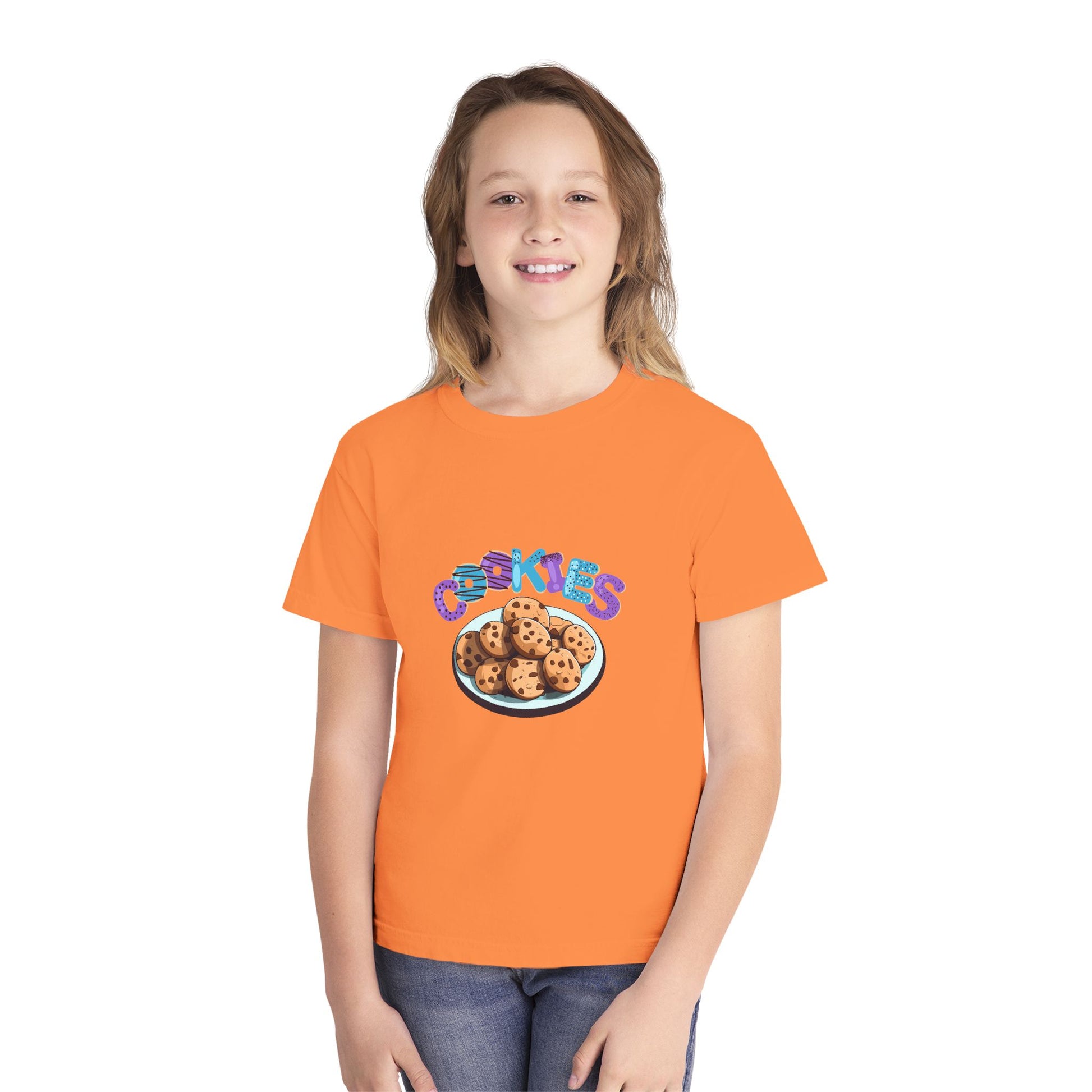 Cookie Lover Youth Tee, Youth Midweight Tee, Sweet Treats Apparel Printify