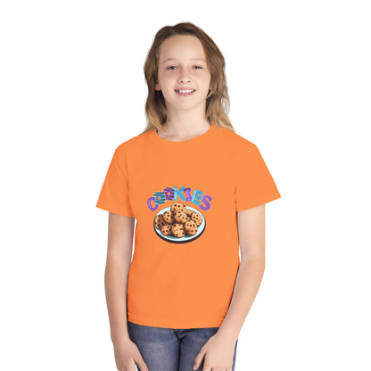 Cookie Lover Youth Tee, Youth Midweight Tee, Sweet Treats Apparel Printify
