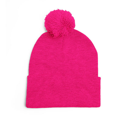 Cozy Embroidered Pom-Pom Cap | Winter Hat, Fashion Accessory