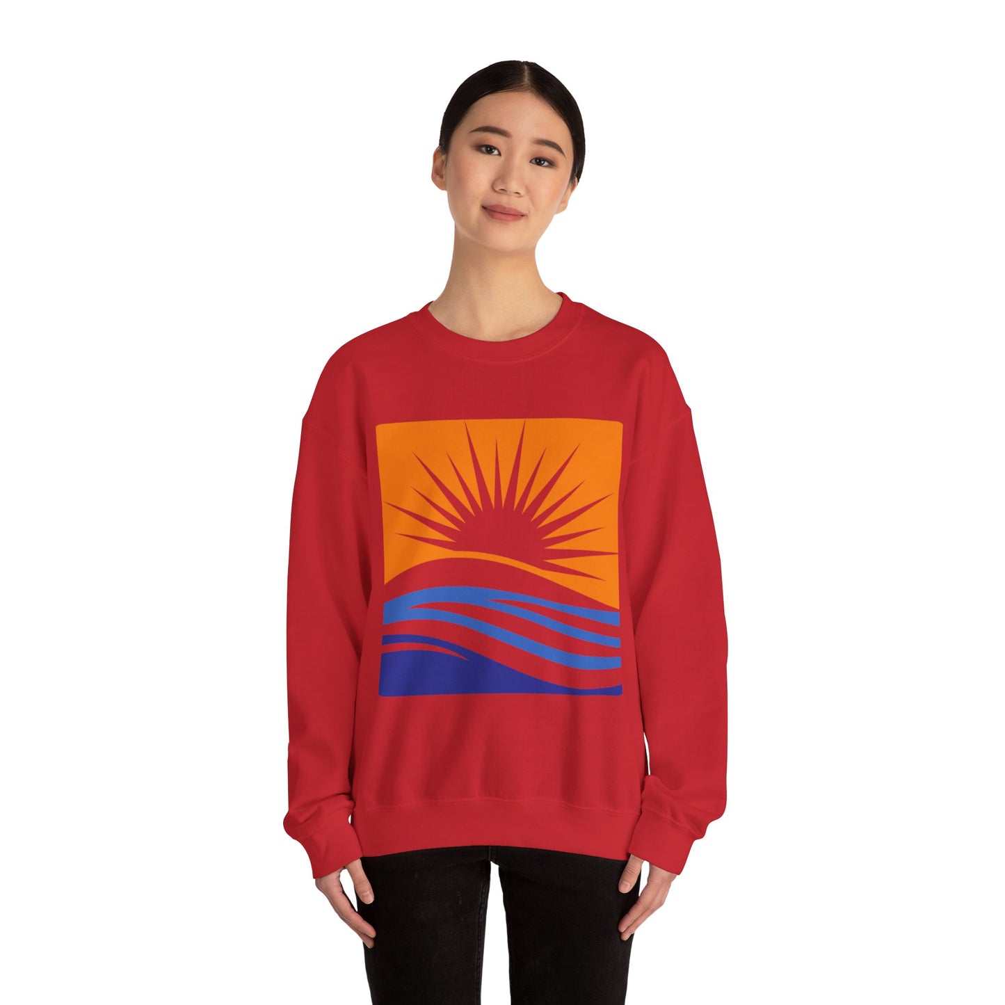 Minimalist beach Sweatshirt - Cozy Unisex, Gift for Friends or Family