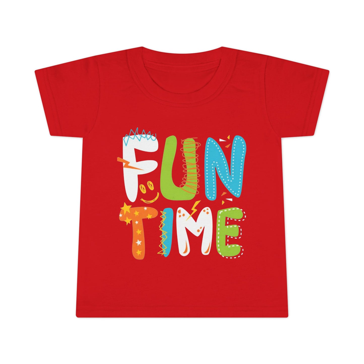 Fun Time Toddler T-Shirt, Colorful Tee, Birthday Outfit, Everyday Wear for Little Ones