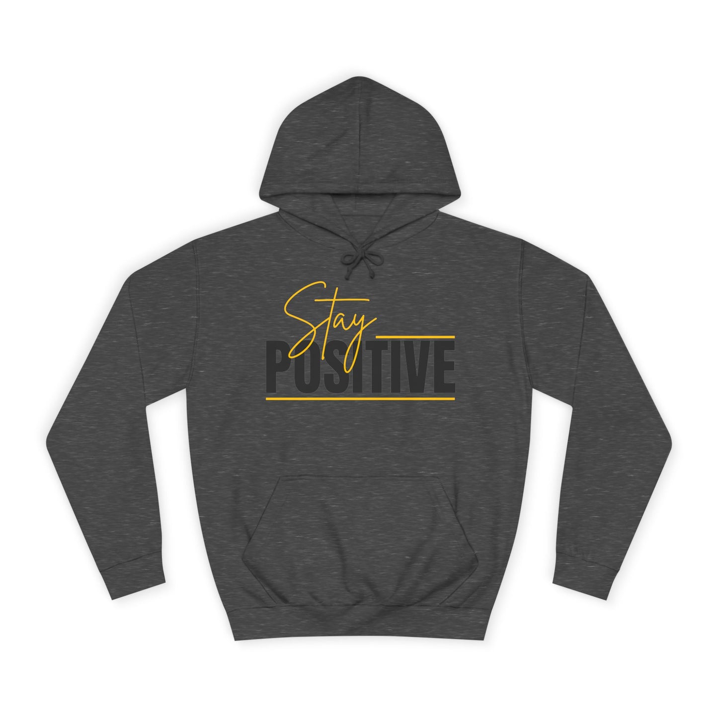 Positive Vibes Unisex College Hoodie, Cozy Sweatshirt