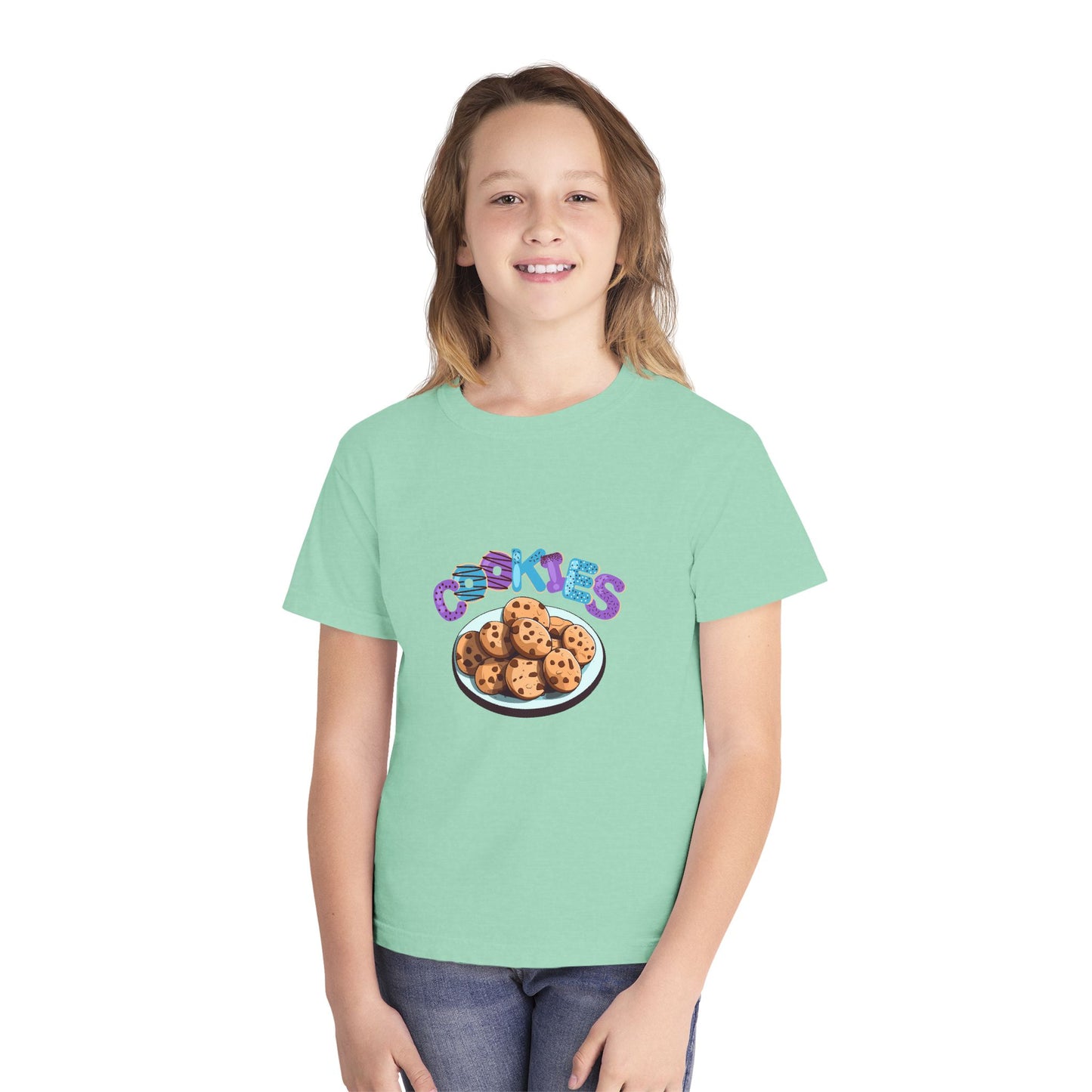 Cookie Lover Youth Tee, Youth Midweight Tee, Sweet Treats Apparel