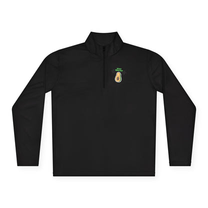 Fitness-Inspired Unisex Quarter-Zip Pullover - Casual Exercise Wear