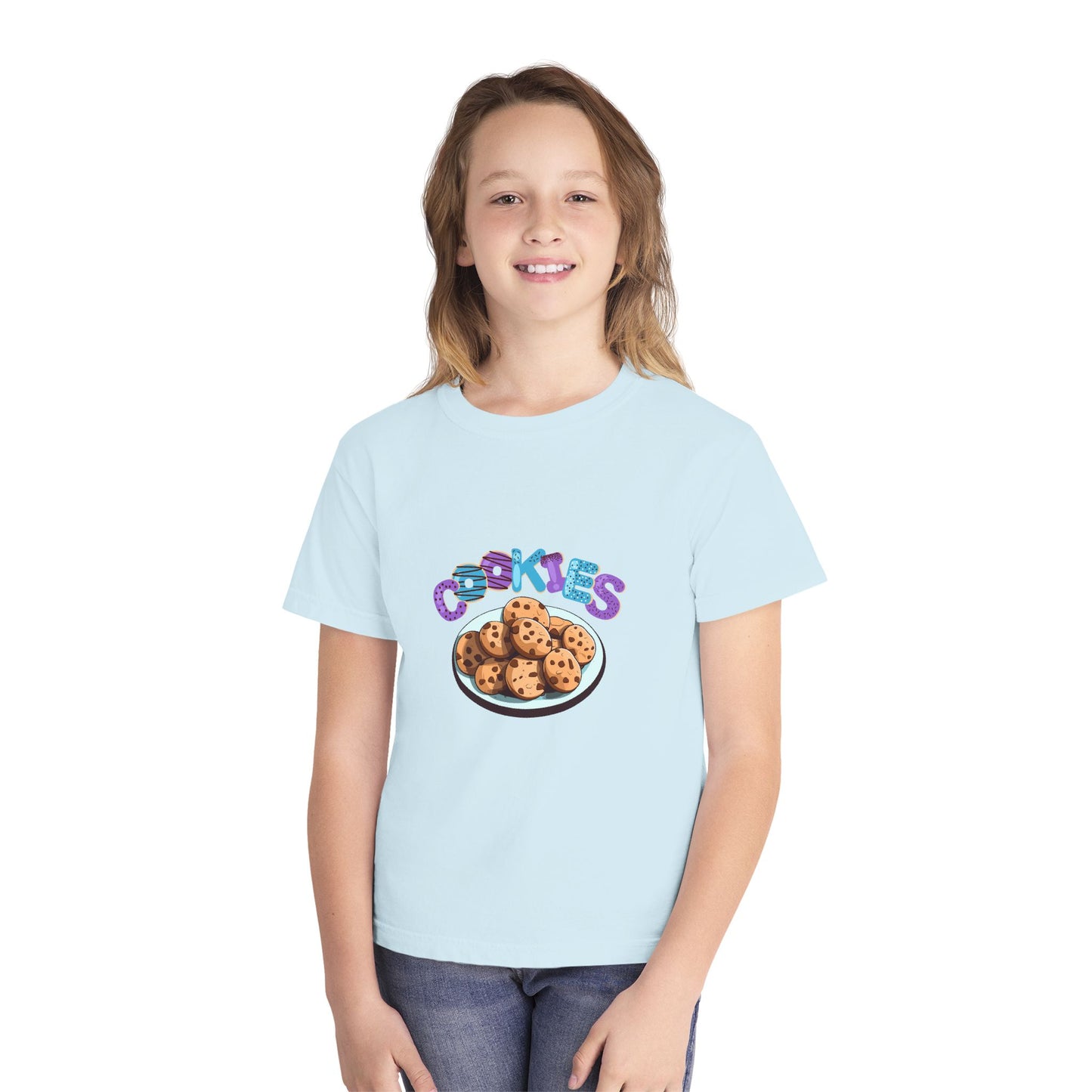Cookie Lover Youth Tee, Youth Midweight Tee, Sweet Treats Apparel