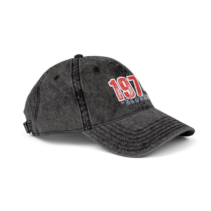 Vintage Embroidered Cap, Retro 1974 Baseball Hat, Unisex Adjustable Hat, Perfect for Casual Wear