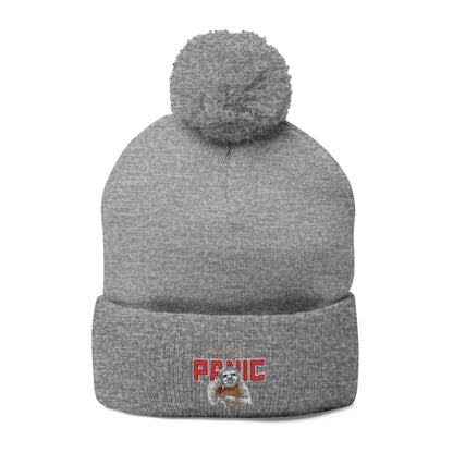 Cozy Embroidered Pom-Pom Cap | Winter Hat, Fashion Accessory