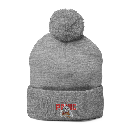 Cozy Embroidered Pom-Pom Cap | Winter Hat, Fashion Accessory