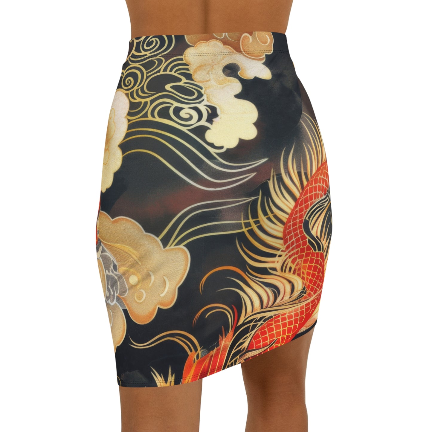Women's Pencil Skirt - Stylish AOP Skirt for Events