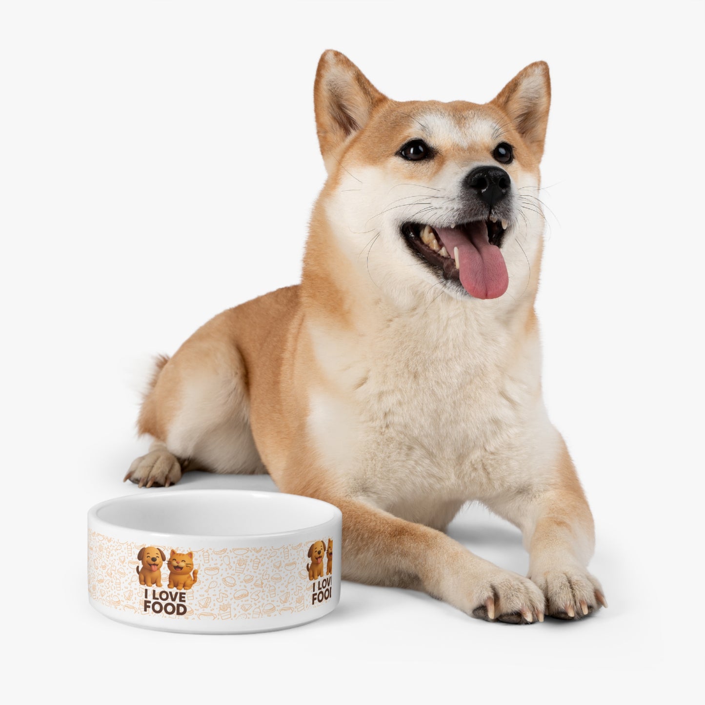 Cute Pet Bowl for Dog Lovers,, Personalized Pet Dish, Pet Feeding Bowl