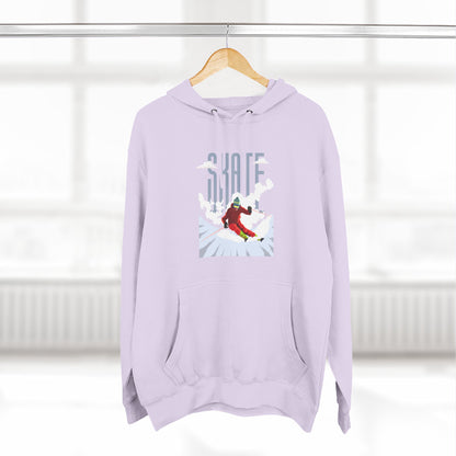 Skiing Fleece Hoodie, Cozy Winter Apparel, Outdoor Sports Gear, Snowboarding Holiday Wear
