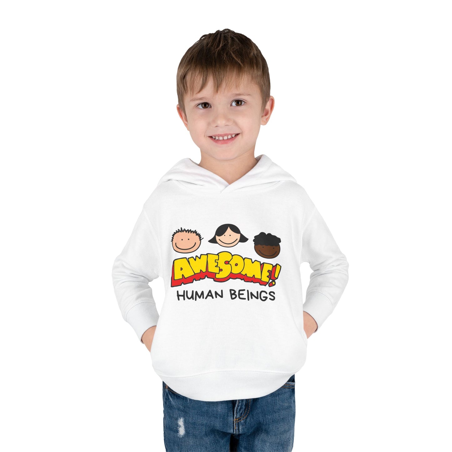Awesome! Toddler Pullover Fleece Hoodie, Cute Toddler Sweatshirt, Gift for Kids