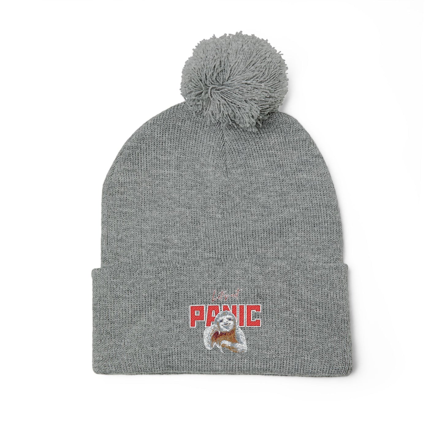 Cozy Embroidered Pom-Pom Cap | Winter Hat, Fashion Accessory