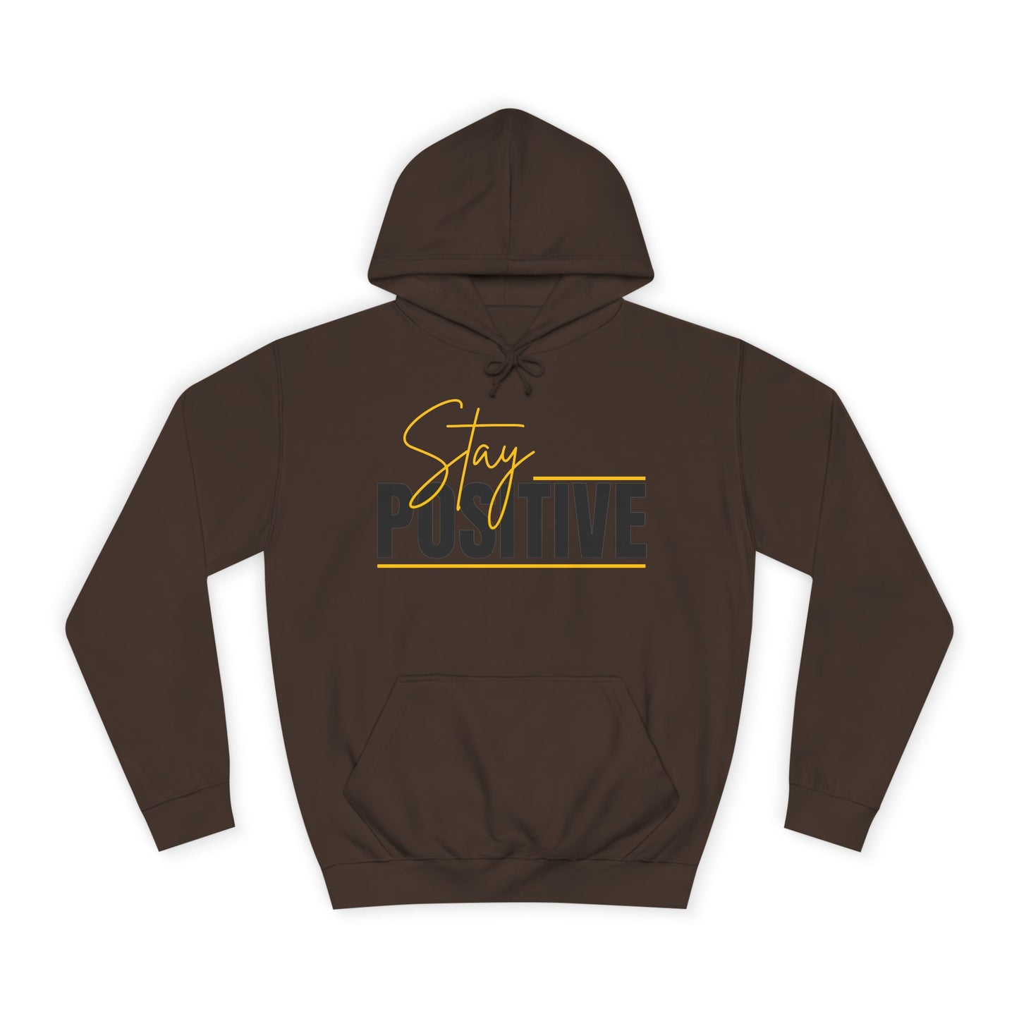 Positive Vibes Unisex College Hoodie, Cozy Sweatshirt