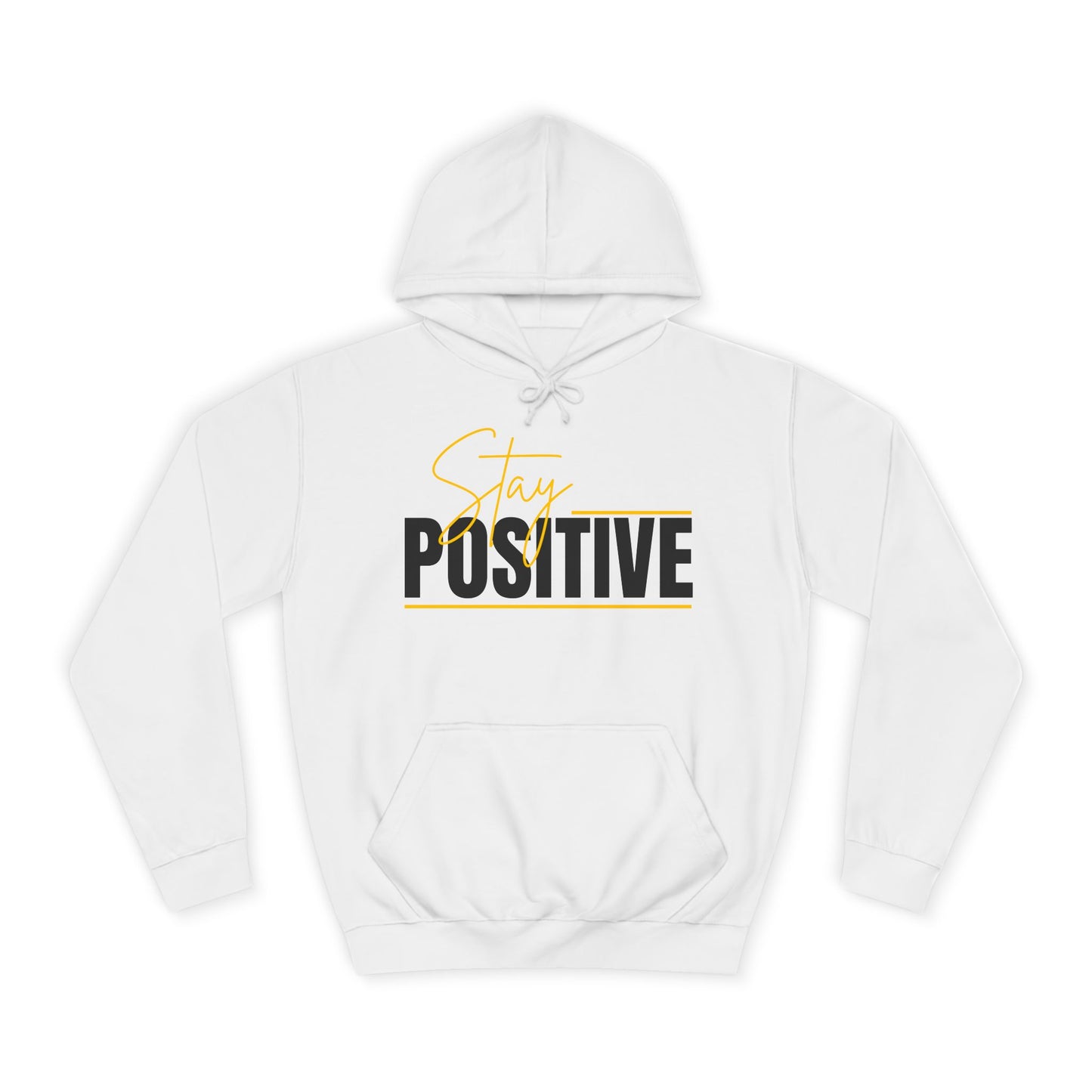 Positive Vibes Unisex College Hoodie, Cozy Sweatshirt Printify