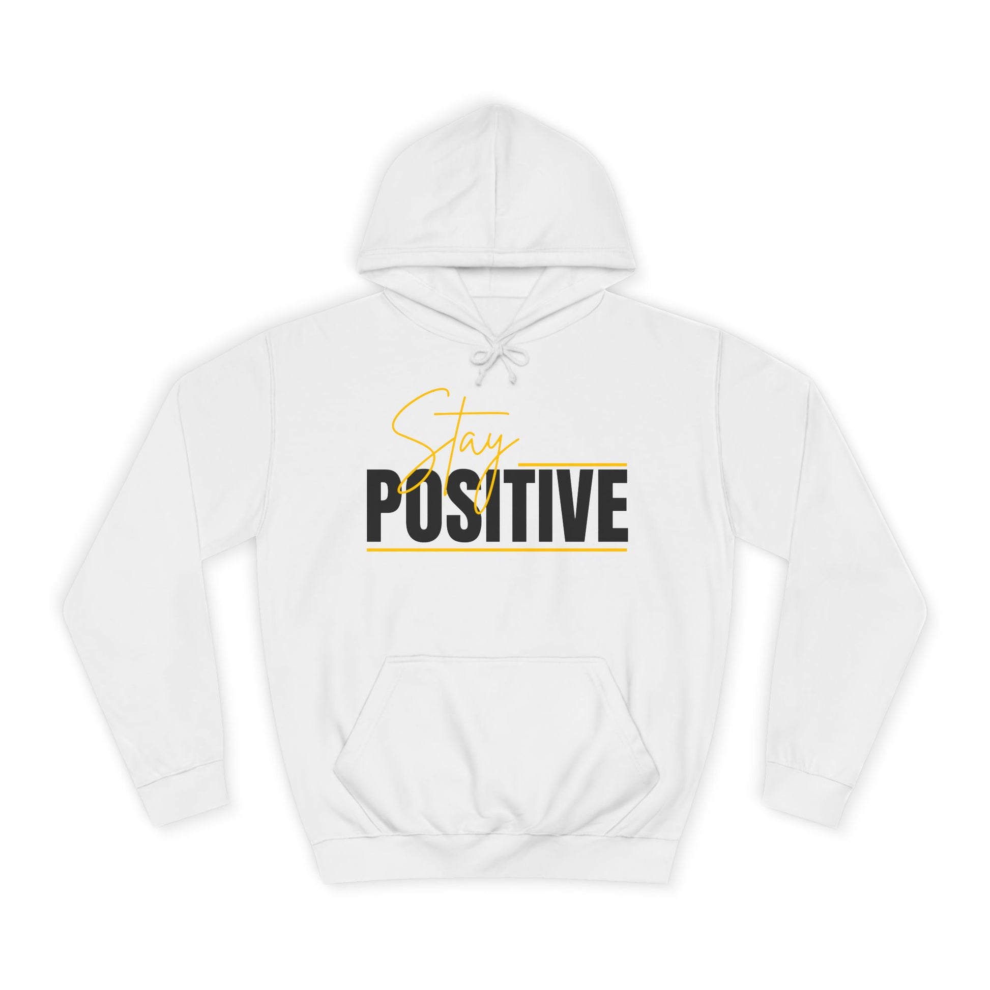 Positive Vibes Unisex College Hoodie, Cozy Sweatshirt Printify