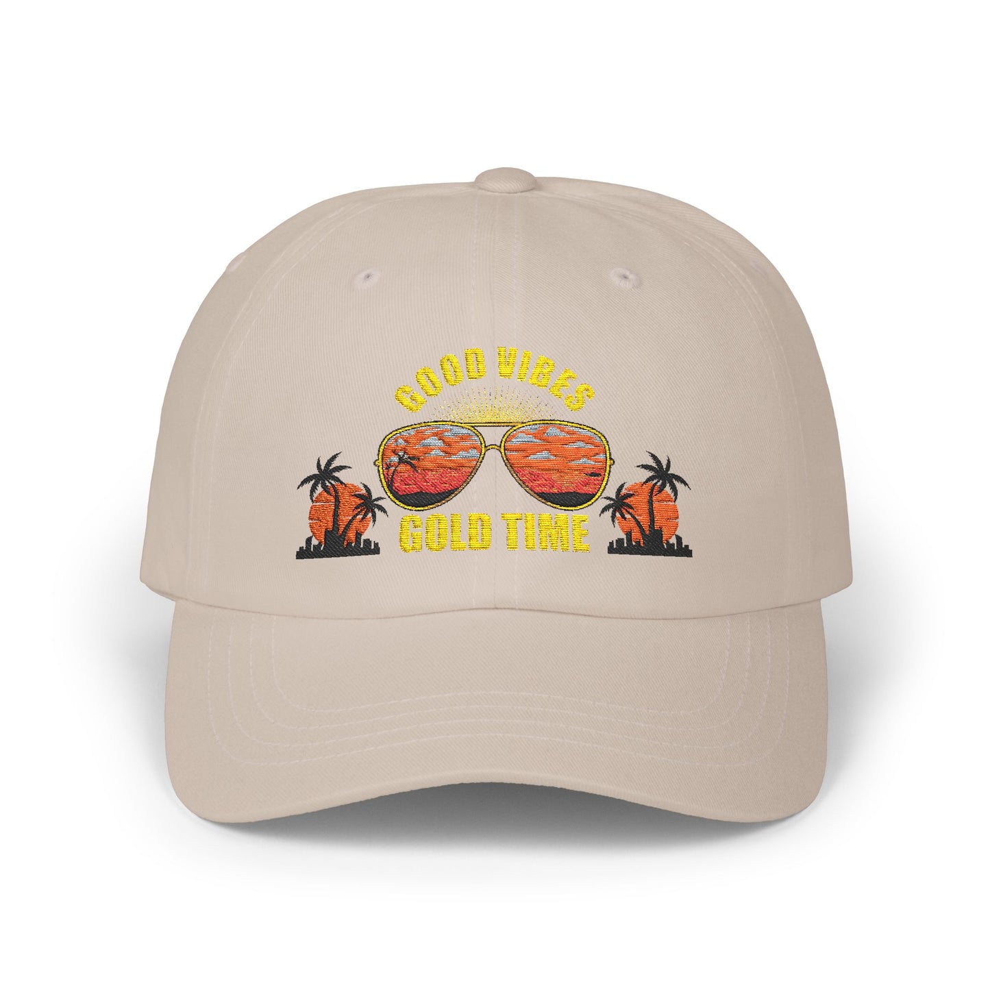 Good Vibes Classic Dad Cap, Unisex Hat, Summer Accessory,Vacation Style