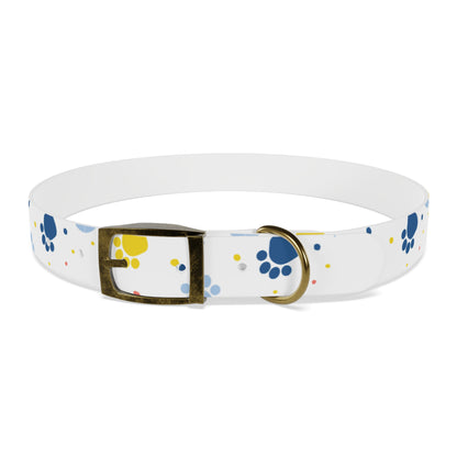 Playful Dog Collar with Colorful Prints, Adjustable Pet Accessory, Perfect for Dog Lovers