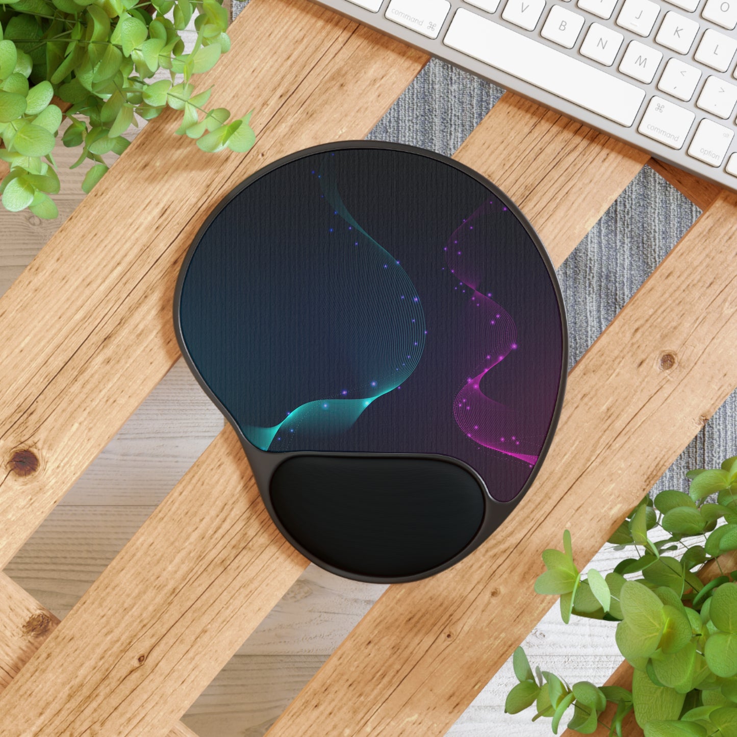Mouse Pad with Wrist Rest, Desk Accessory, Computer Gaming Gift, Stylish Workstation