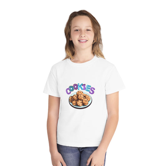 Cookie Lover Youth Tee, Youth Midweight Tee, Sweet Treats Apparel