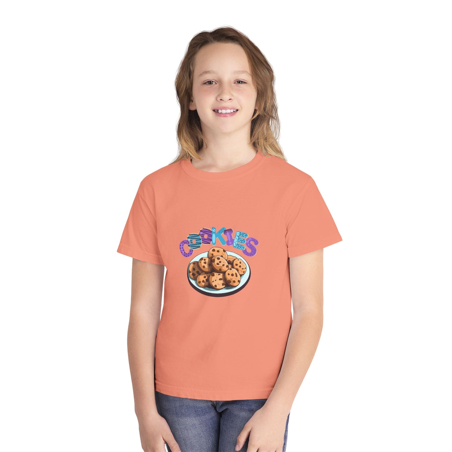 Cookie Lover Youth Tee, Youth Midweight Tee, Sweet Treats Apparel