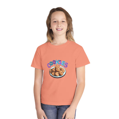 Cookie Lover Youth Tee, Youth Midweight Tee, Sweet Treats Apparel