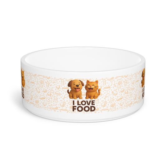 Cute Pet Bowl for Dog Lovers,, Personalized Pet Dish, Pet Feeding Bowl