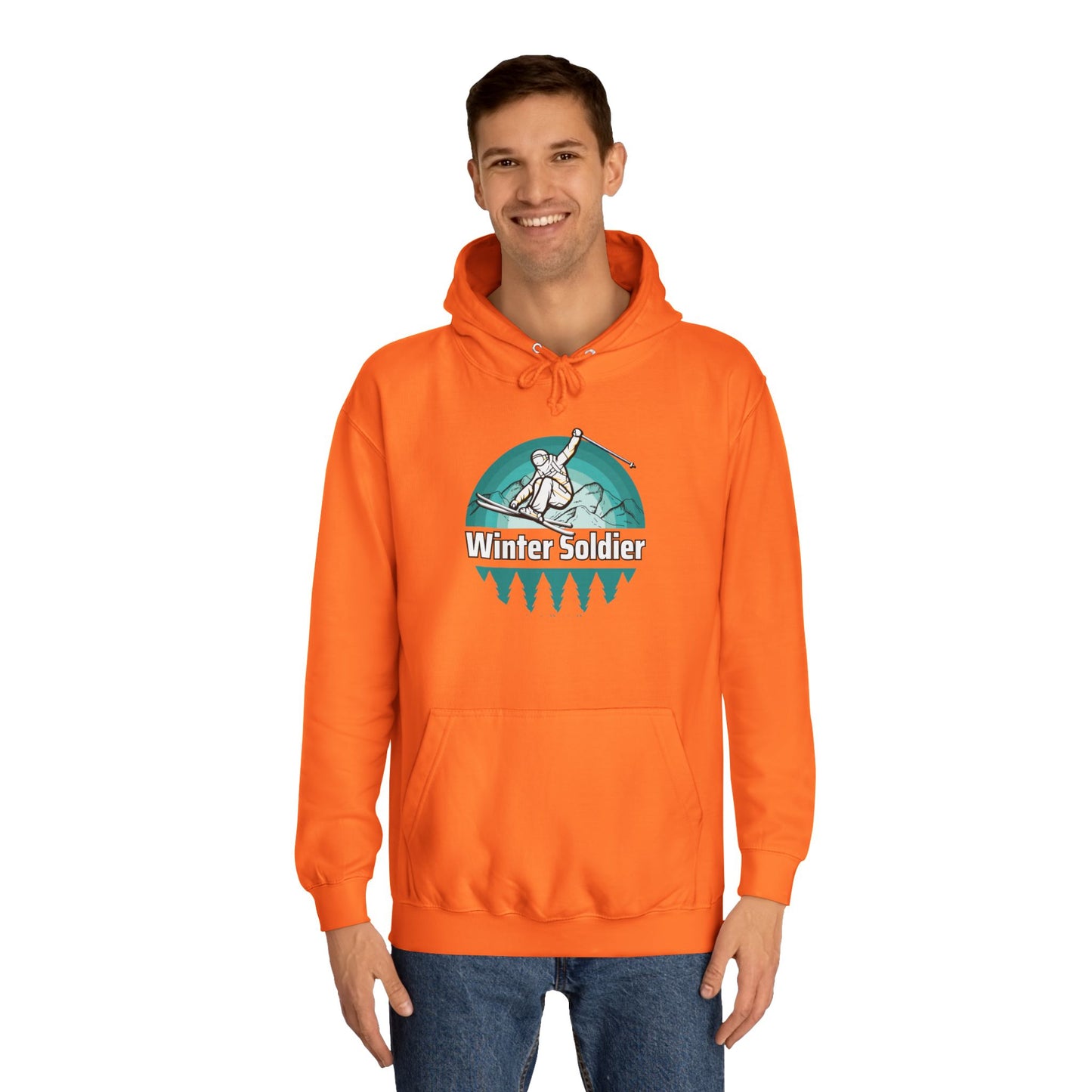 Unisex College Hoodie for Winter Sports Enthusiasts, Cozy Winter Apparel Printify