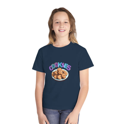 Cookie Lover Youth Tee, Youth Midweight Tee, Sweet Treats Apparel