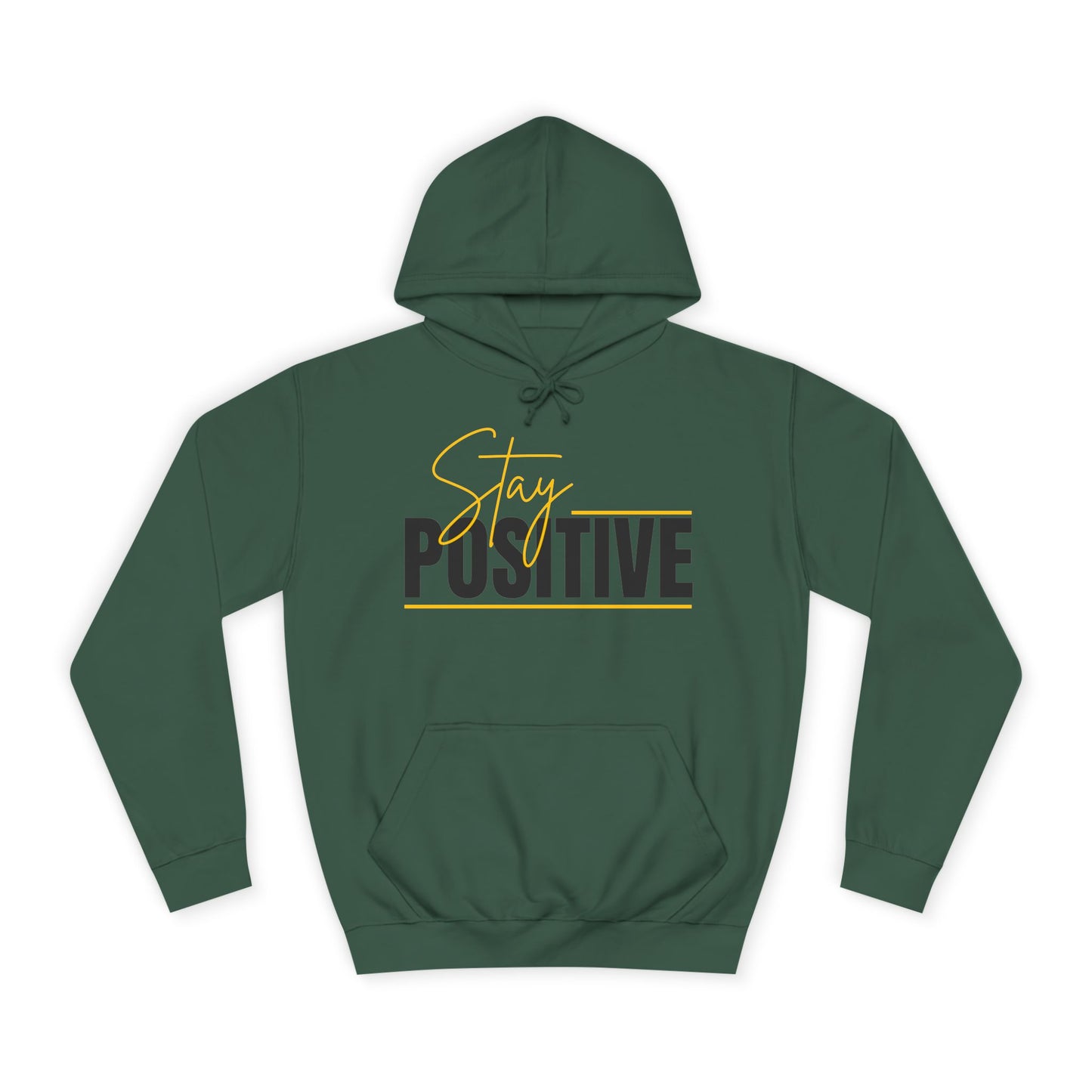 Positive Vibes Unisex College Hoodie, Cozy Sweatshirt
