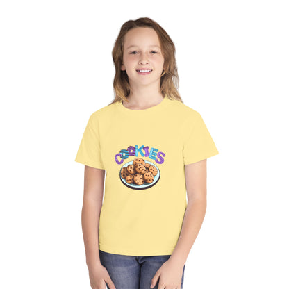 Cookie Lover Youth Tee, Youth Midweight Tee, Sweet Treats Apparel