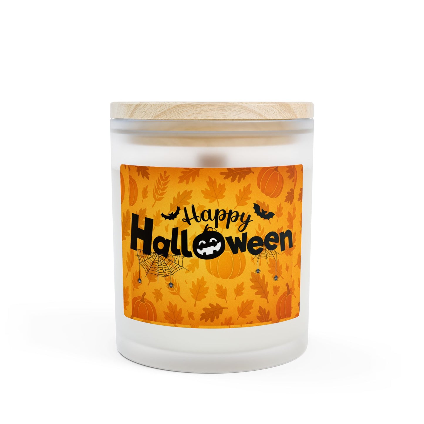 Frosted Glass Candle, Festive Scented Decor