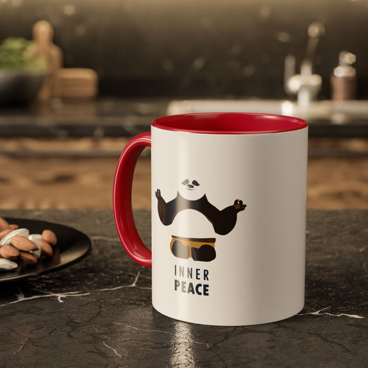 Colorful Panda Mug - Inner Peace Design | Cute Coffee Cup for Tea & Coffee Lovers Printify