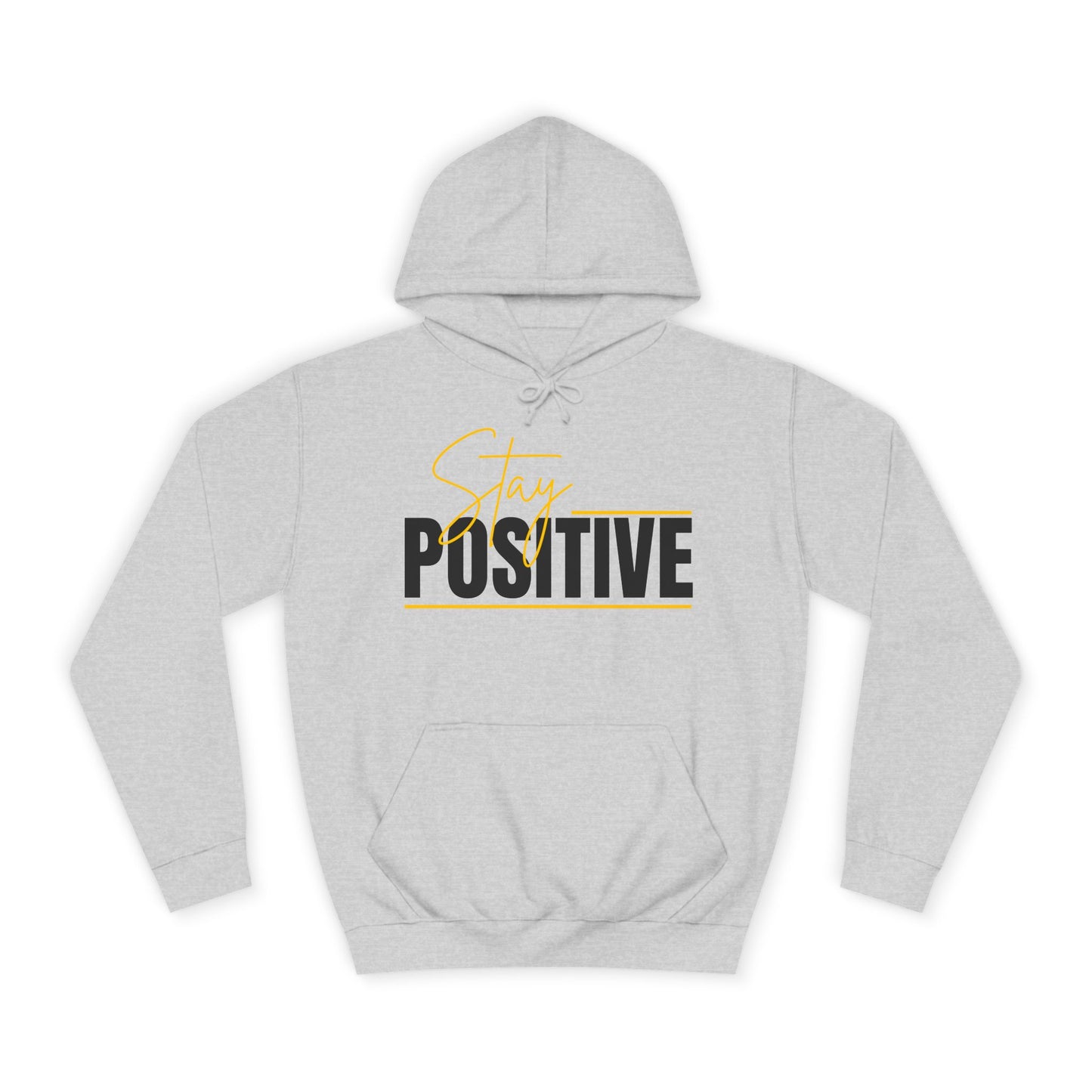 Positive Vibes Unisex College Hoodie, Cozy Sweatshirt