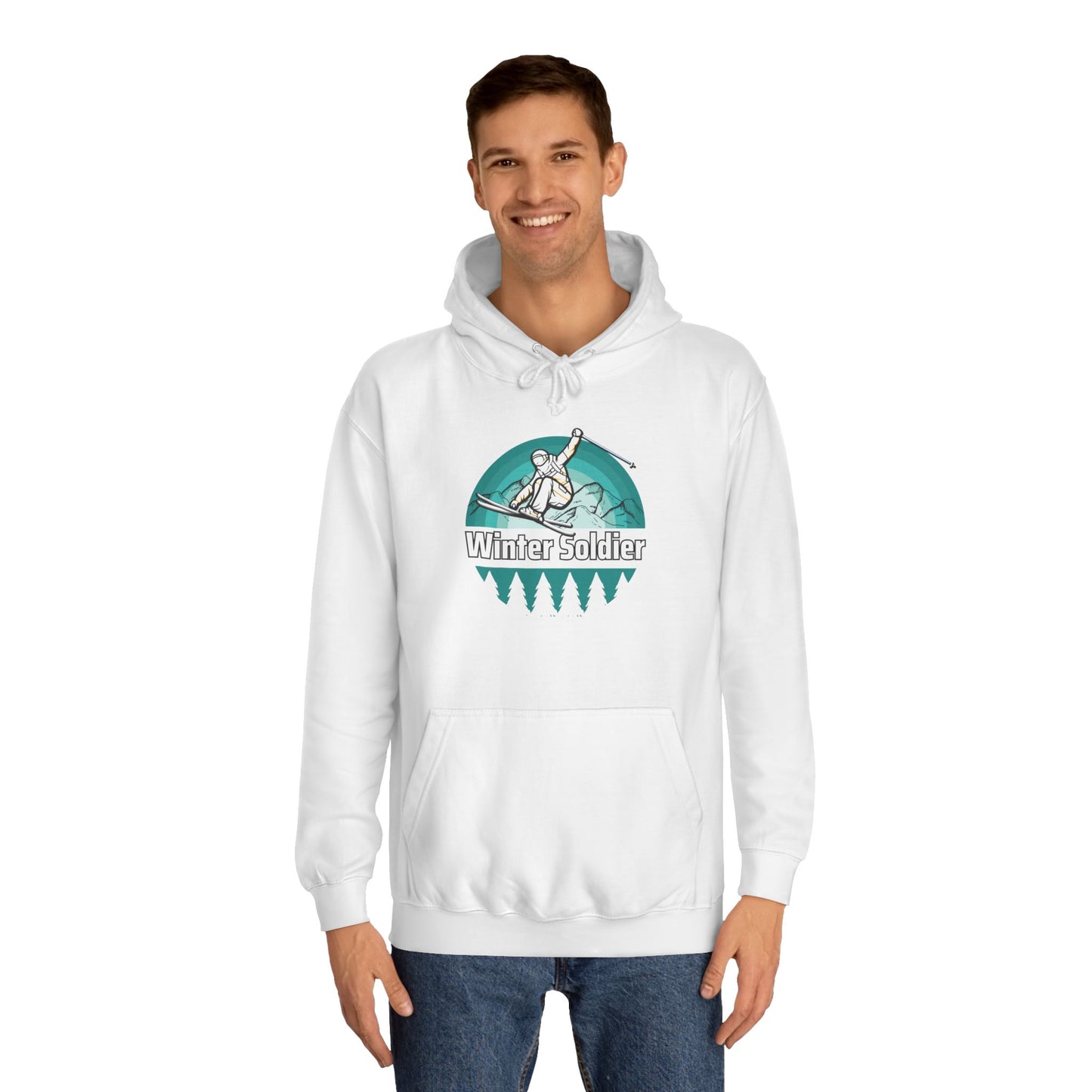 Unisex College Hoodie for Winter Sports Enthusiasts, Cozy Winter Apparel