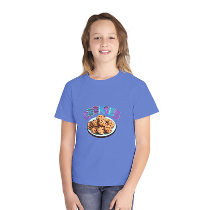Cookie Lover Youth Tee, Youth Midweight Tee, Sweet Treats Apparel